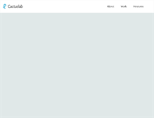 Tablet Screenshot of cactuslab.com
